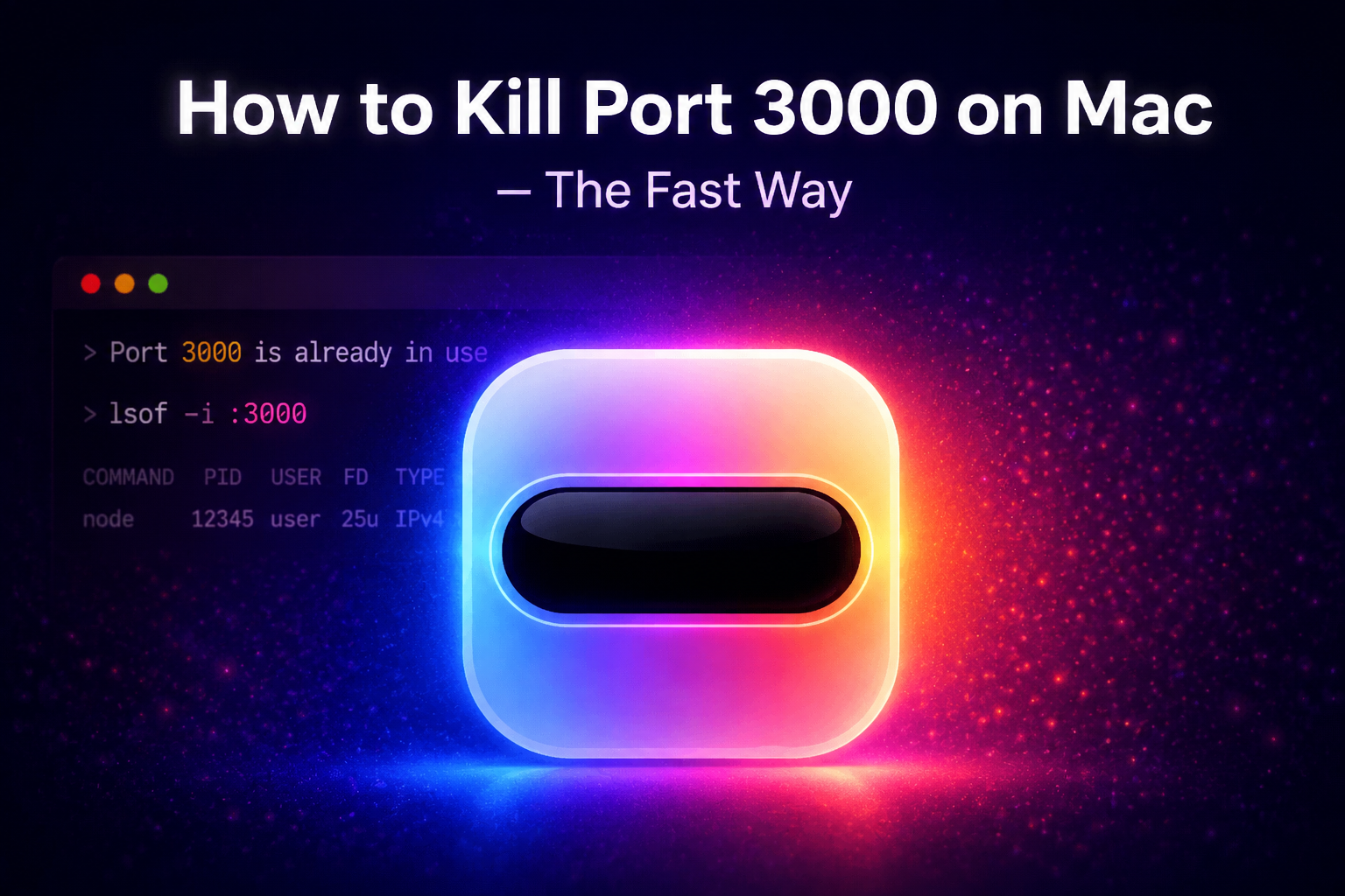 How to kill a port on Mac with Terminal commands